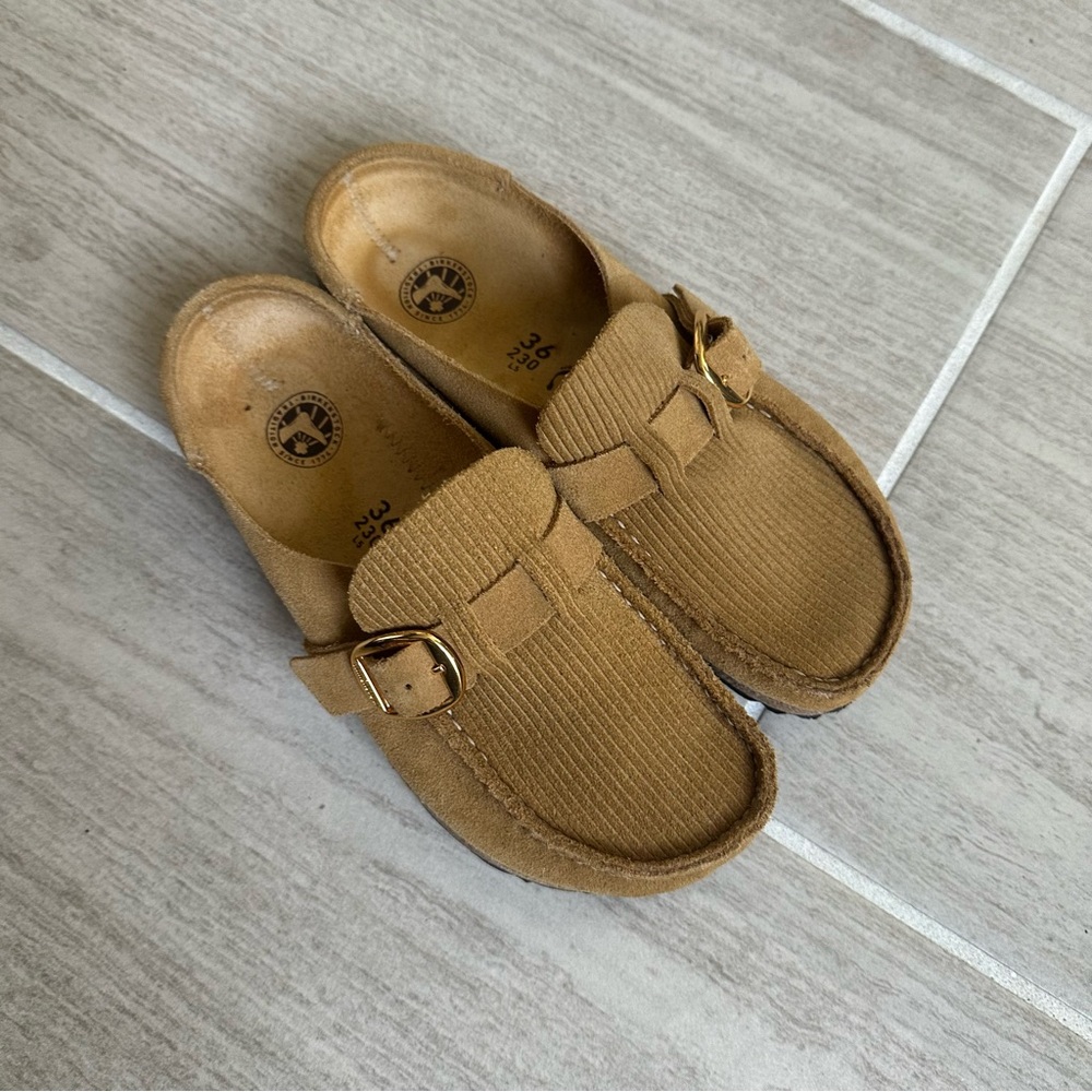 Birkenstock Buckley Corduroy Cork Brown women’s size 36 narrow